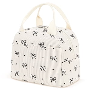 Inosoo Insulated Corduroy Lunch Bag for Women