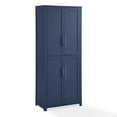 thumbnail image 2 of Crosley Furniture Savannah Traditional Wood Kitchen Storage Pantry in Navy, 2 of 16