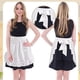 thumbnail image 2 of Falda blanca de mujer con dos bolsillos, estilo camarera/sirvienta, ideal para Halloween, con volantes., 2 of 7