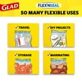 Glad Flex'nSeal Food Storage Bags, Sandwich 100 count