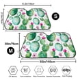 thumbnail image 3 of Uemuo Cactus Plants Pattern Accordion Car Windshield Sun Shade, Foldable Reflective Sun Visor for Car, Reflector Windshield Sunshade-Medium, 3 of 7