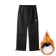 thumbnail image 5 of Puntoco Pantalones cargo con bolsillos y cintura elástica informales sólidos con diseño impermeable y engrosamiento a la moda para exteriores para hombre, 5 of 8
