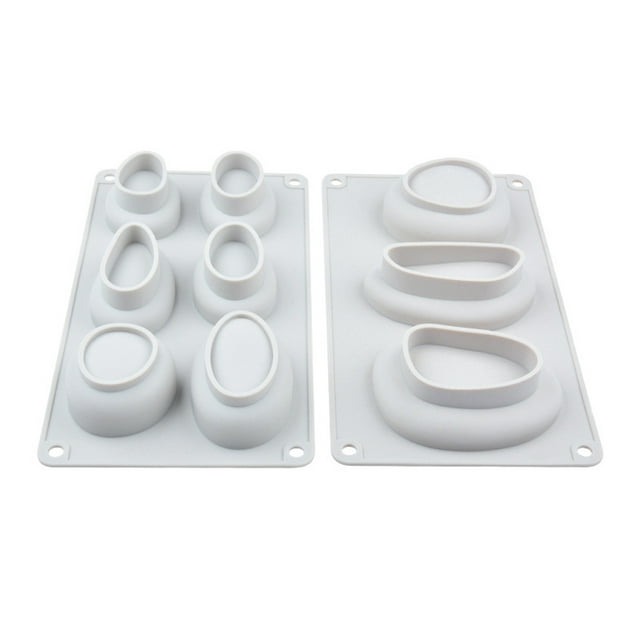Molde de pastel con forma de adoquín, molde de pastelería con guijarros 3D, molde para hornear de silicona