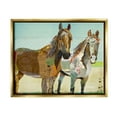 thumbnail image 4 of Stupell Industries Wild Farm Horses Layered Newsprint Collage Arrangement Graphic Art Metallic Gold Floating Framed Canvas Print Wall Art, Design by Traci Anderson, 4 of 5