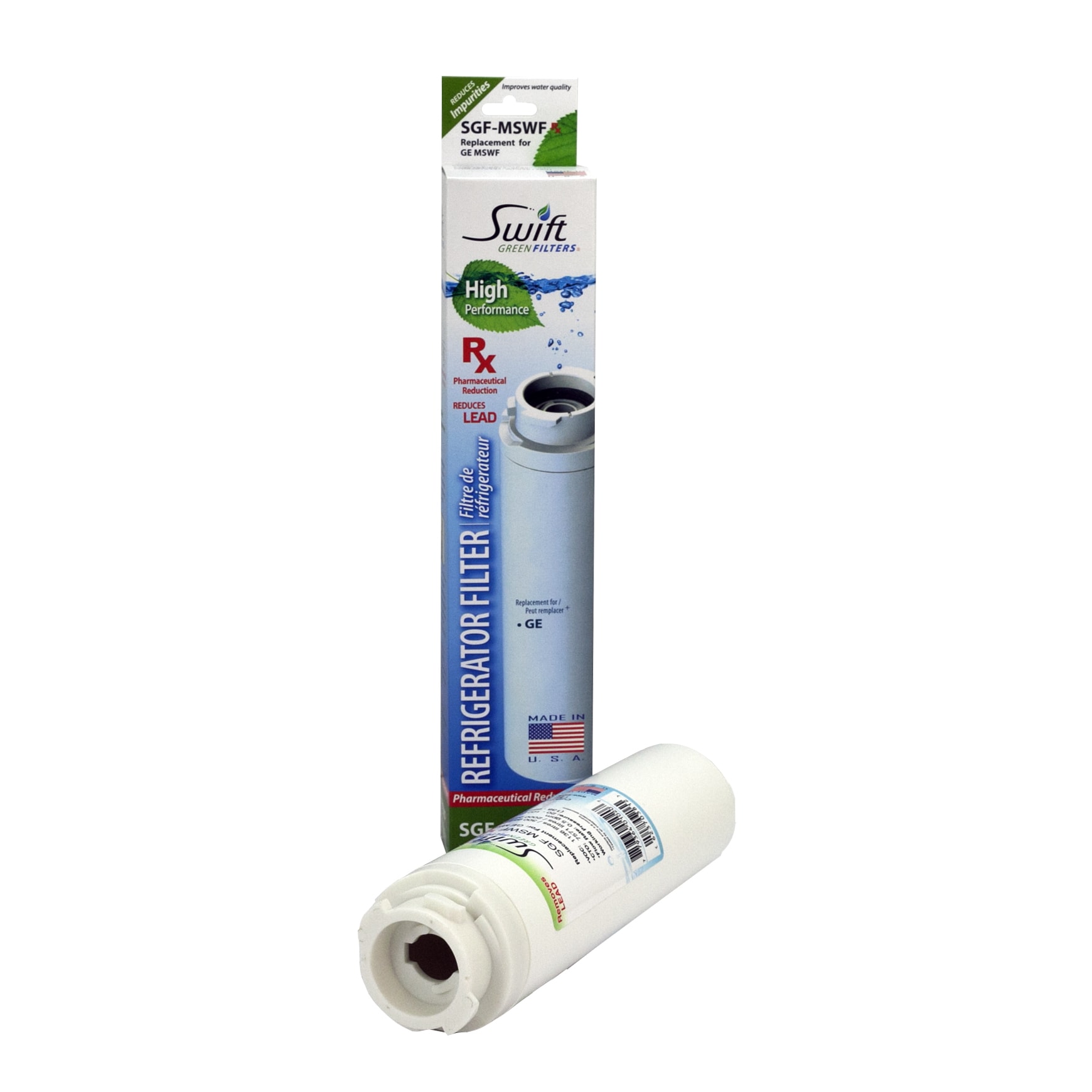 Swift Green Filters Replacement GE MSWF 101820A Kenmore 469914 Refrigerator Water Filter SGF-MSWF Rx