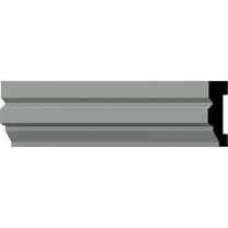 Ekena Millwork 2 5/8"H x 5/8"P x 94 1/2"L Hillsborough Window & Door Casing (8-Pack)