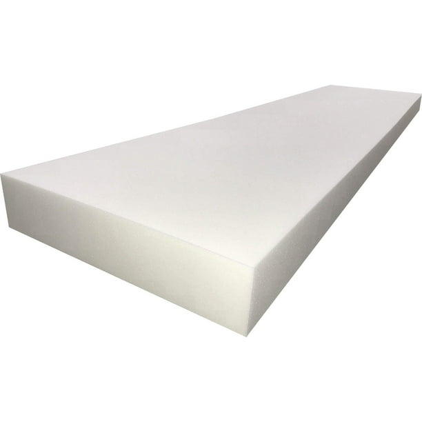 FoamTouch Upholstery Foam Cushion, 2″ H x 30″ W x 72″ L, High Density