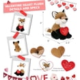thumbnail image 3 of DolliBu I Love You Plush Super Soft Floppy Fox - Cute Stuffed Animal Fox with Red Heart Plush for Valentines, Anniversary, Romantic Date, Boyfriend, or Girlfriend Gift - 9 Inches, 3 of 6