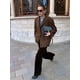 thumbnail image 4 of Chaqueta de Gamuza Y2k, Abrigo de Piel Sintética Marrón, Moda Femenina de Otoño, Abrigo de Gran Tamaño con Bolsillos Antiguos. Café L, 4 of 10