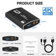 thumbnail image 2 of Capture Card USB 3.0, 4K HDMI Video Capture Card to USB/Type-C with Microphone & HDMI Loop-Out, Capture Card 1080p 60fps for Streaming, Compatible with Nintendo Switch/Game Console/Phone, 2 of 7