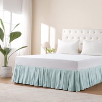 Home Soft Things Classic Dust Ruffle Bed Skirt, Light Grey, King (78" x 80"   14")