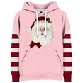 thumbnail image 2 of Christmas Sweatshirts for Women 2025 Casual Santa Hoody Cute Santa Tops Retro Merry Hoody Women Hoodies Pink XXXL, 2 of 4
