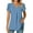 Sky Blue, variant on Aayomet Tops For Women Casual Women's Short Sleeve Cut Out Cold Shoulder Tops Deep V Neck T Shirts,Black XL