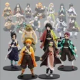 thumbnail image 2 of 16 1-10PAnimeDevil Killer Ghostbusters Character Kamado Tanjirou Action Character Agatsuma Zenitsu Nezuko Warrior PVC Model Toys, 2 of 6
