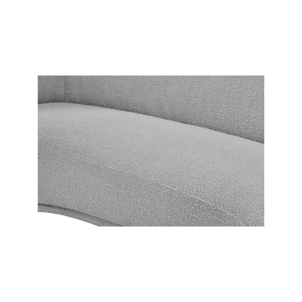 Meridian Furniture Hyde Grey Boucle Fabric Sofa