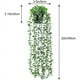 thumbnail image 2 of Zhuge 1 pieza de planta artificial, eucalipto falso, planta en maceta, pared de plantas, hogar, decoración de estantes interiores y exteriores (spray verde claro y blanco), 2 of 5