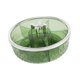 thumbnail image 1 of Bandeja para servir con tapa y base giratoria de 5 compartimentos. Platos para aperitivos. Verde, 1 of 9