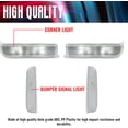 thumbnail image 6 of KOJEM Corner Lights+Signal Lights for 1997-2001 1998 1999 2000 Jeep Cherokee XJ Chassis Only Clear Corner Lights & Bumper Signal Lights 4Pcs, 6 of 9