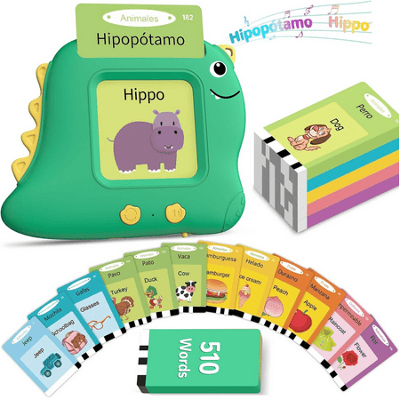 Talking Flash Cards with 510 Sight Words Montessori Learning Toys Autism Sensory Speech Therapy Toys for Boys Girls Gifts