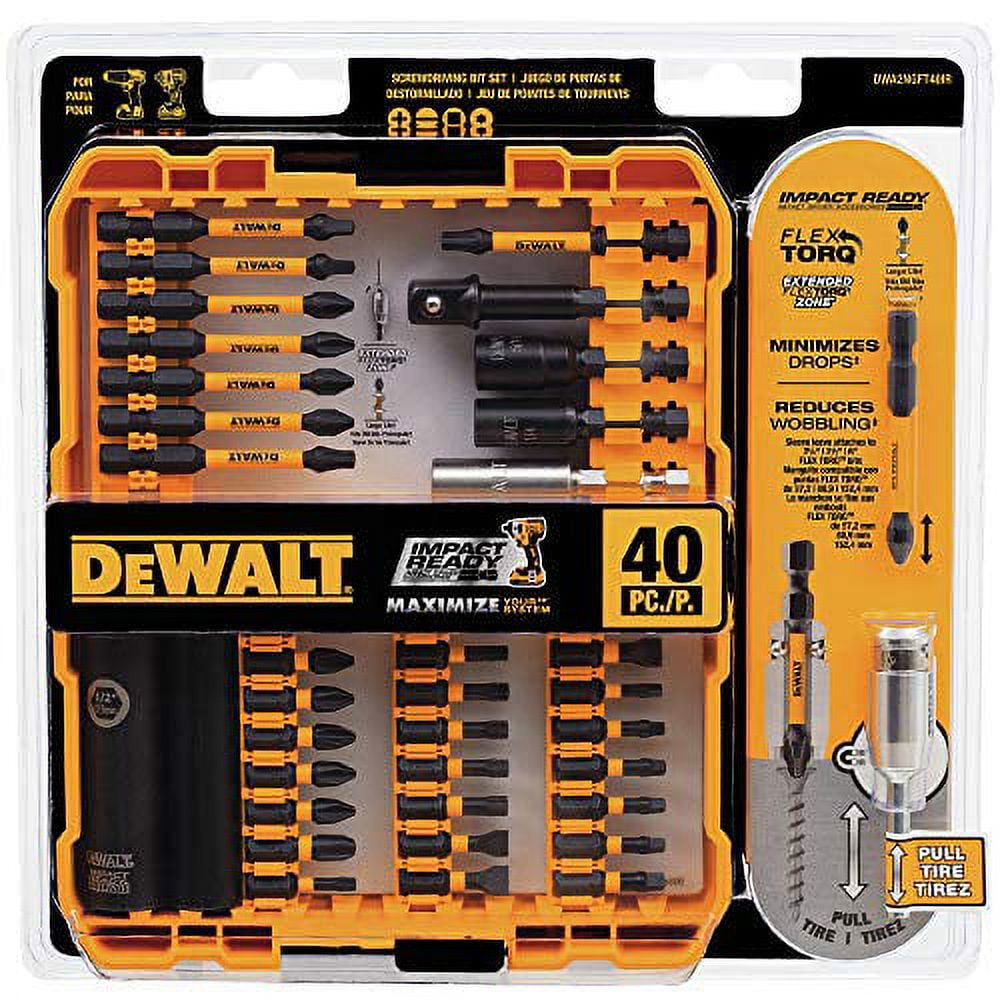 Dewalt impact drill bit set sale