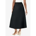 thumbnail image 5 of Jessica London Plus Size Stretch Denim Long Skirt, 5 of 6