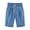 Blue, variant on Fesfesfes Women Shorts Summer Solid Color Shorts Plus Size Linen Shorts Casual Short Pants