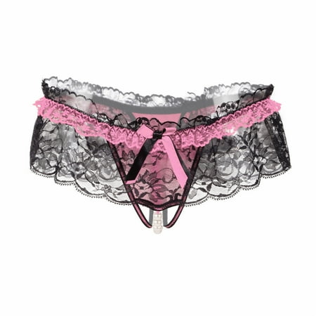 

Hillsionly Women s Low Rise Thongs Underwear G-String Lace Thong Breathable Panties