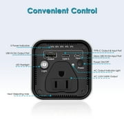 AC Outlet Portable Laptop Power Bank, Universal 116Wh/31200mAh 100W Travel Charger, Black