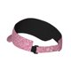 thumbnail image 2 of Fotbe Glitter Pink Visera Deportiva con Diseño, Gorra Abierta Ajustable de Algodón para Mujer y Hombre, 2 of 7