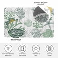 thumbnail image 4 of Sage Green Coastal Doormat Outdoor Entrance 20"x31.5", Sea Turtle Nautical Coral Summer Beach Absorb Moisture Dirt Door Mats, Non-Slip Rubber Backing Floor Mats Indoor, Low-Profile Front Door Rugs, 4 of 9