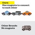 thumbnail image 2 of Coches de madera Zany Trains de 9 piezas con imanes para vehículos urbanos, 2 of 9