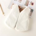 thumbnail image 5 of SUXIAN Kids Reversible Vest with Trim Winter Warm Padded Sleeveless Jacket for Boys and Girls Toddler Jacket White 8-9 Years, 5 of 5