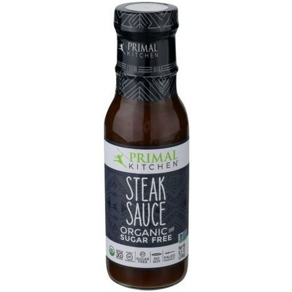 Primal Kitchen Organic and Sugar Free Steak Sauce, 8.5 Ounce -- 6 per Case.
