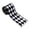 A001- A, variant on Black and White Striped Fabric Ribbon with Stitched Edges, 1 Roll, for Christmas Tree and Gift Wrapping Decoration