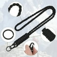 thumbnail image 4 of Maytalsory 2x Exquisite Craft Lanyard Keychain For Neck Wear And Outdoor Activity Paracord Lanyard Keychain Black, 4 of 6