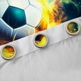 thumbnail image 4 of Manfei Sport Game Gaming Blackout Curtains Set of 2 (52x84 Each),Kids Soccer Football Window Curtains,Orange Cyan Black Curtains and Drapes For Teens,Breathable Home Decor, 4 of 6
