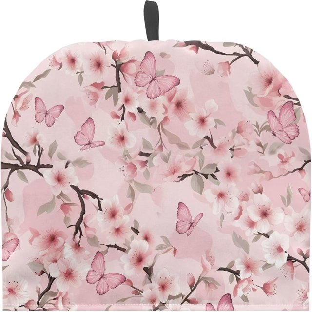 Yuosegray Tea Kettle Cloth Cover Decorative Kitchen Accessories Hummingbird Flower Tea Cozy Teapot Cosy for Teapot Large Teapot Cozy Insulated Keep Warm Kitchen Coffee
