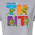 thumbnail image 3 of Teenage Mutant Ninja Turtles - Press Start Grid  - Juniors Cropped Cotton Blend T-Shirt, 3 of 5