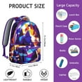 thumbnail image 3 of Modern Chic Students Backpack Aesthetic Abstract Graffiti School Bag Colorful Artistic Fashion Travel Bag, 3 of 6