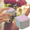 thumbnail image 2 of zttd fashion 4x5x5.5cm jewelry gift box engagement wedding ring boxes jewellery packaging velvet ring boxes, 2 of 9