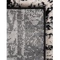 thumbnail image 4 of Unique Loom Portland Collection Area Rug - Depoe (6' Square Black and White/Black), 4 of 9