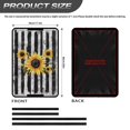 thumbnail image 3 of FUIALDOLG Sunflower Stripes Rv Door Window Shade, Half-Fold Design Camper Sun Shade Windshield Blackout Cover, RV Accessories Fits for Interior Door Window 17.3 x 26 inch, 3 of 7