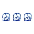thumbnail image 2 of Bewildely Bread Slicing Mold Cute Shape Plastic Biscuit Kitchen Mould Slicer Molds Making Baking Pancakes Sandwich Breakfast DIY Tipo 2 Mostrar como imagen 3piezas Bewildely CBP039002, 2 of 6