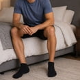 thumbnail image 5 of Alpine Swiss Mens Ankle Socks 8 Pack Cotton Athletic Performance Socks for Men Moisture-Wicking Cushioned Quarter Length Socks Reinforced Heel & Toe, 5 of 5
