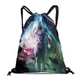 thumbnail image 1 of Space Ghost Mochila de Cuerdas para Deportes y Gimnasio, Bolsa de Cuerdas Resistente al Agua, Bolsa Cinch, 30×40cm, 1 of 6