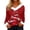 ABC28-Hot Pink, variant on Christmas Tops For Women Holiday Shirts Xmas Printed Fitted Pullover Tops Dressy Casual Blouses Spring Fashion Clothes Red XL