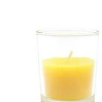 CVC-021-8 Citronella Round Glass Votive Candles, Yellow - 96 Piece