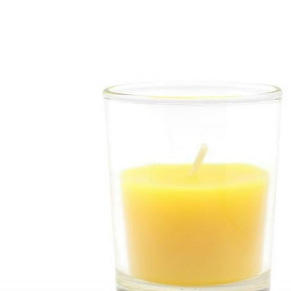 Jeco CVC-021-8 Citronella Round Glass Votive Candles, Yellow - 96 Piece