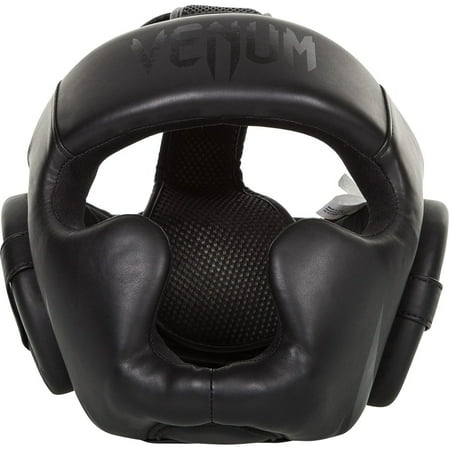 UPC: 3611441438726 | Venum Challenger 2.0 Skintex Leather MMA Training Headgear – Black