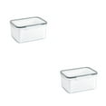 thumbnail image 3 of VONKY Convenient Storage Solution Storage Container For Refrigerator With Durable Seal LightGray 1750ML 2Set, 3 of 6